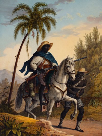 1827-35年の囚人と森の大尉 作： Johann Moritz Rugendas