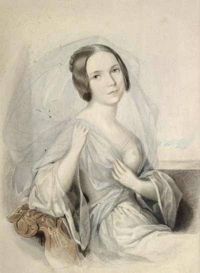 ヘンリエッテ・ガートルード・ソンタグの肖像（1806-54） 作： Johann Nepomuk Ender