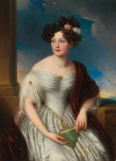 ヴュルテンベルクのポーリーン テレーズ女王の肖像 1800 ～ 1873 年、1831 年。 作： Johann Nepomuk Ender
