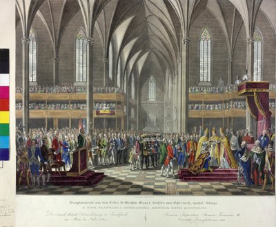 1792年の帝位戴冠式 作： Johann Nepomuk Hoechle
