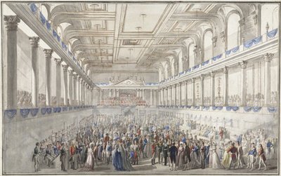 1814年10月9日にウィーンの議会の間にredouteパレ、c。 1815 作： Johann Nepomuk Hoechle