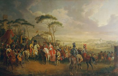 皇帝フリードリヒ 3 世の入場。 ローマで 作： Johann Nepomuk Höchle