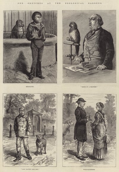 動物園での奇妙なスケッチ 作： Johann Nepomuk Schonberg