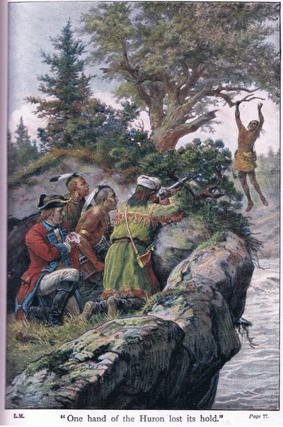 ヒューロンの片方の手がそのホールドを失った、1910 作： Johann Nepomuk Schonberg