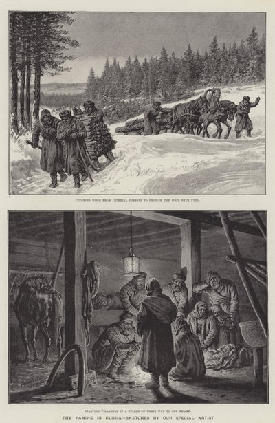 ロシアの飢饉 作： Johann Nepomuk Schonberg