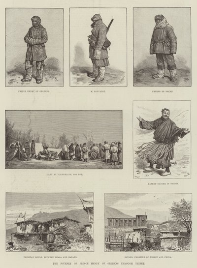 チベットを通したオルレアンのヘンリー王子の旅 作： Johann Nepomuk Schonberg