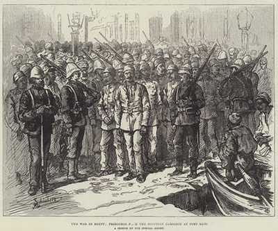 エジプト戦争、ポートサイドのエジプト駐屯地の囚人 作： Johann Nepomuk Schonberg