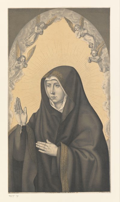 Mary as Mater dolorosa ボワセレ兄弟のコレクションからの作品（シリーズタイトル） Galerie des Frères Boisseree (シリーズタイトル) 作： Johann Nepomuk Strixner
