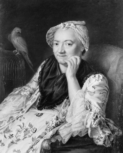 女性の肖像画。 作： Johann Nikolaus Grooth