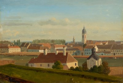 ドナウ運河からレオポルトシュタットまでの景色 作： Johann Peter Krafft