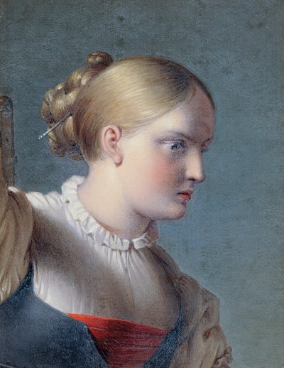 少女の胸像 (「ヘルマンとドロテア」のための習作) 作： Johann Peter Krafft