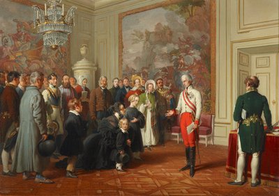 皇帝フランツ1世は一般謁見を認めた 作： Johann Peter Krafft