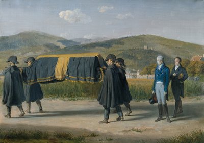 貧乏人の棺を追うオーストリア皇帝フランツ1世 作： Johann Peter Krafft
