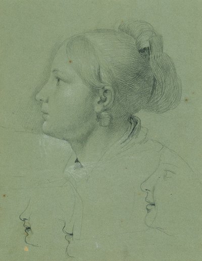 少女の頭部 作： Johann Peter Krafft