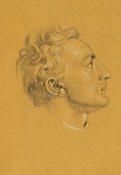 「フランツ皇帝のプレスブルグからの帰還」の頭書斎 作： Johann Peter Krafft