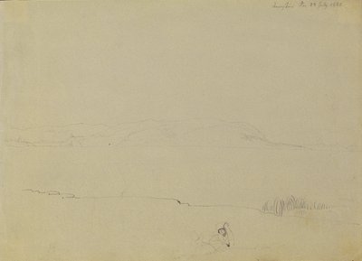 バラトン湖の風景スケッチ 作： Johann Peter Krafft