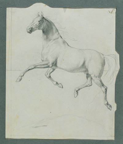 「リューディガーとアンジェリカ」のための馬の習作 作： Johann Peter Krafft