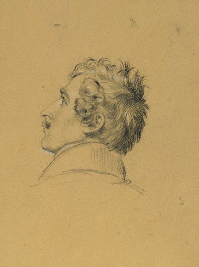 「パリ講和後の入場」のための肖像習作 作： Johann Peter Krafft