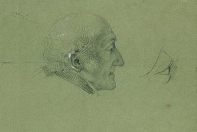 「ラントヴェーア人の帰郷」のための肖像習作（1820年） 作： Johann Peter Krafft