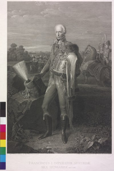 ローマ・ドイツ皇帝フランシスコ2世（エングレーヴィング） 作： Johann Peter Krafft