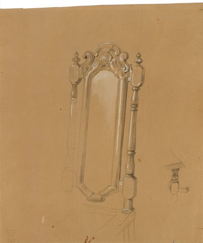 椅子のアームの研究 作： Johann Peter Krafft