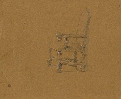肘掛け椅子の研究 作： Johann Peter Krafft
