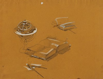 「復活祭の朝のファウスト」のための習作 作： Johann Peter Krafft