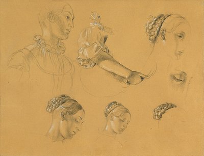 「ブドウ園のヘルマンとドロテア」のための習作 作： Johann Peter Krafft