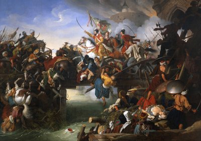 ニコラスズリンスキーによるトルコに対するシゲットの防衛、1825年。 作： Johann Peter Krafft