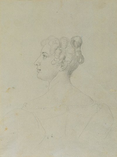 女性の肖像研究 作： Johann Peter Krafft