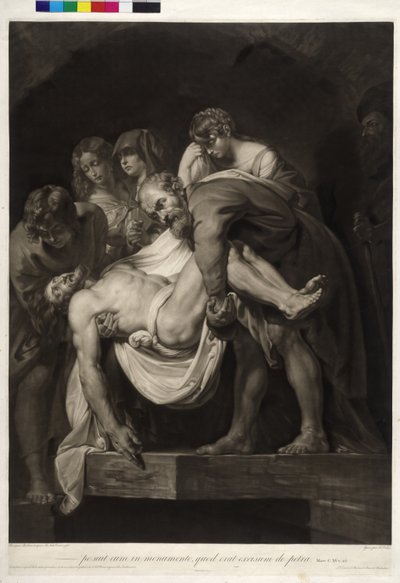 クリスティ埋葬 作： Johann Peter Pichler