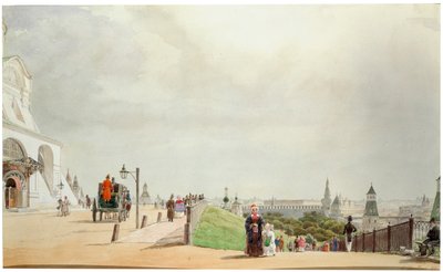 モスクワのクレムリン、1839年。 作： Johann Philipp Eduard Gartner