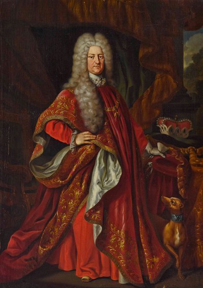 カール 3 世フィリップ 1661 年から 1742 年、パラティーノ選帝侯の肖像。 作： Johann Philipp von der Schlichten