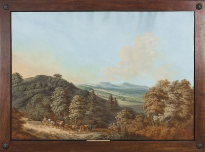 コーブルクまたはチューリンゲン：「同じ山の後でコーブルクで」、1800年頃 作： Johann Rauscher