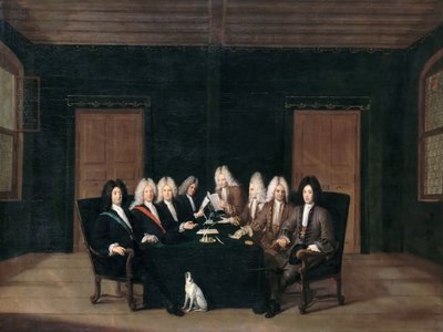 1714 年 9 月 7 日のバーデン平和会議の使者 作： Johann Rudolf Huber