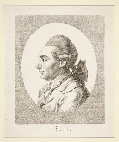 Pの肖像 作： Johann Rudolph Schellenberg