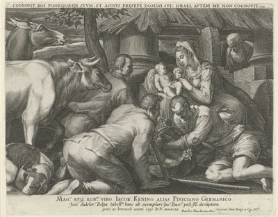 羊飼いの礼拝 作： Johann Sadeler (I)