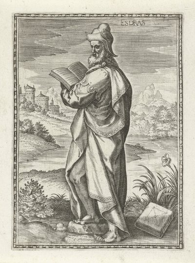 エズラ Esdras (オブジェクトのタイトル) 旧約聖書の登場人物（シリーズタイトル） 作： Johann Sadeler (I)