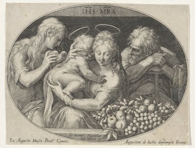 聖アンナと聖家族 作： Johann Sadeler (I)