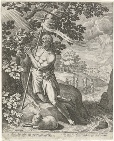 荒野の洗礼者ヨハネ 作： Johann Sadeler (I)