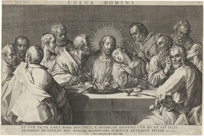 最後の晩餐 Coeni domini (オブジェクトのタイトル) 作： Johann Sadeler (I)
