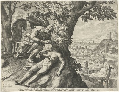 善きサマリア人のたとえ 作： Johann Sadeler (I)