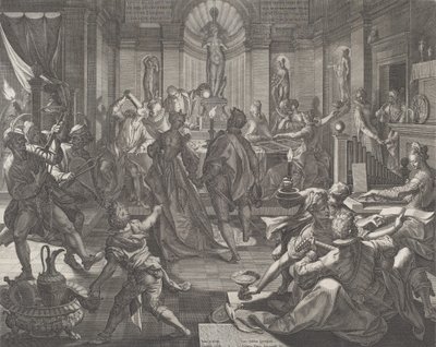 1588年のプレジャーハウス。 作： Johann Sadeler I