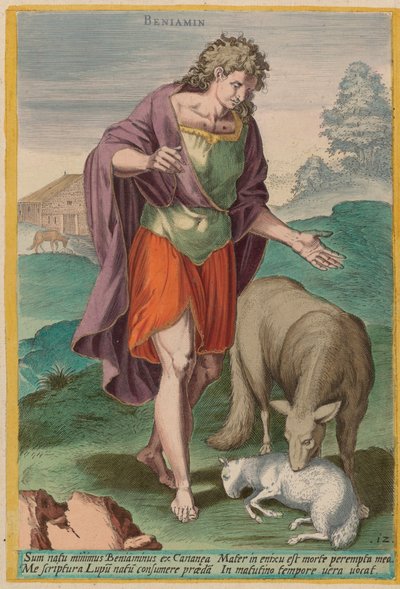 ベンジャミン、1585年頃 作： Johann Sadeler I