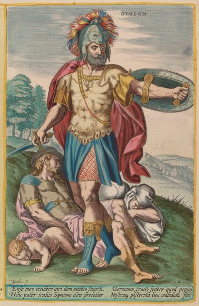 シメオン、1585年頃 作： Johann Sadeler I