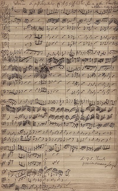 カンタータの原稿救いとここに来る（BWV 9） 作： Johann Sebastian Bach