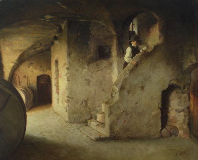ワインセラー、1872年頃 作： Johann Sperl