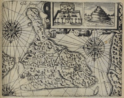 バリ島（インドネシア）、バリ島の偽物 作： Johann Theodor de Bry