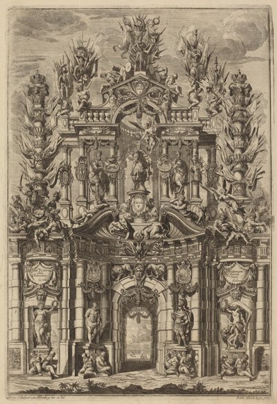 カール5世の凱旋門 作： Johann Ulrich Kraus, after Peter Schubert von Ehrenberg