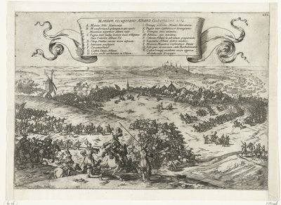 アルバは、1572 年にヘネグウェンでベルゲンを包囲します。 山の回復、アルバーノ・グベルナトーレ。 1572 (オブジェクトのタイトル) 作： Johann Wilhelm Baur